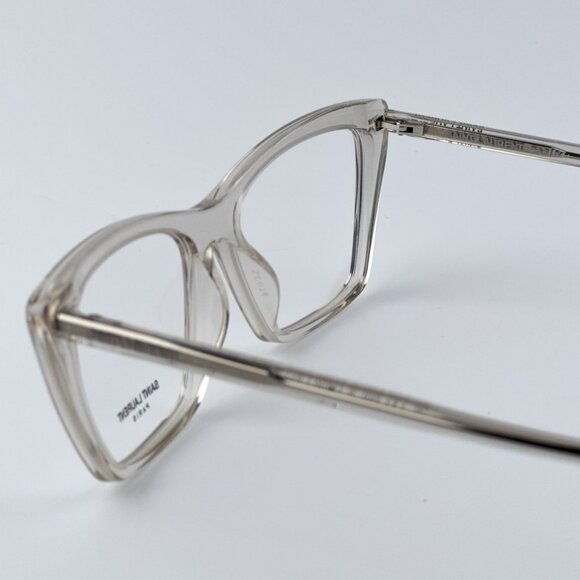 Saint Laurent Women BRAND NEW Eyeglasses Beige Cat Eye SL737 MICA THIN OPT 004 - Picture 8 of 12